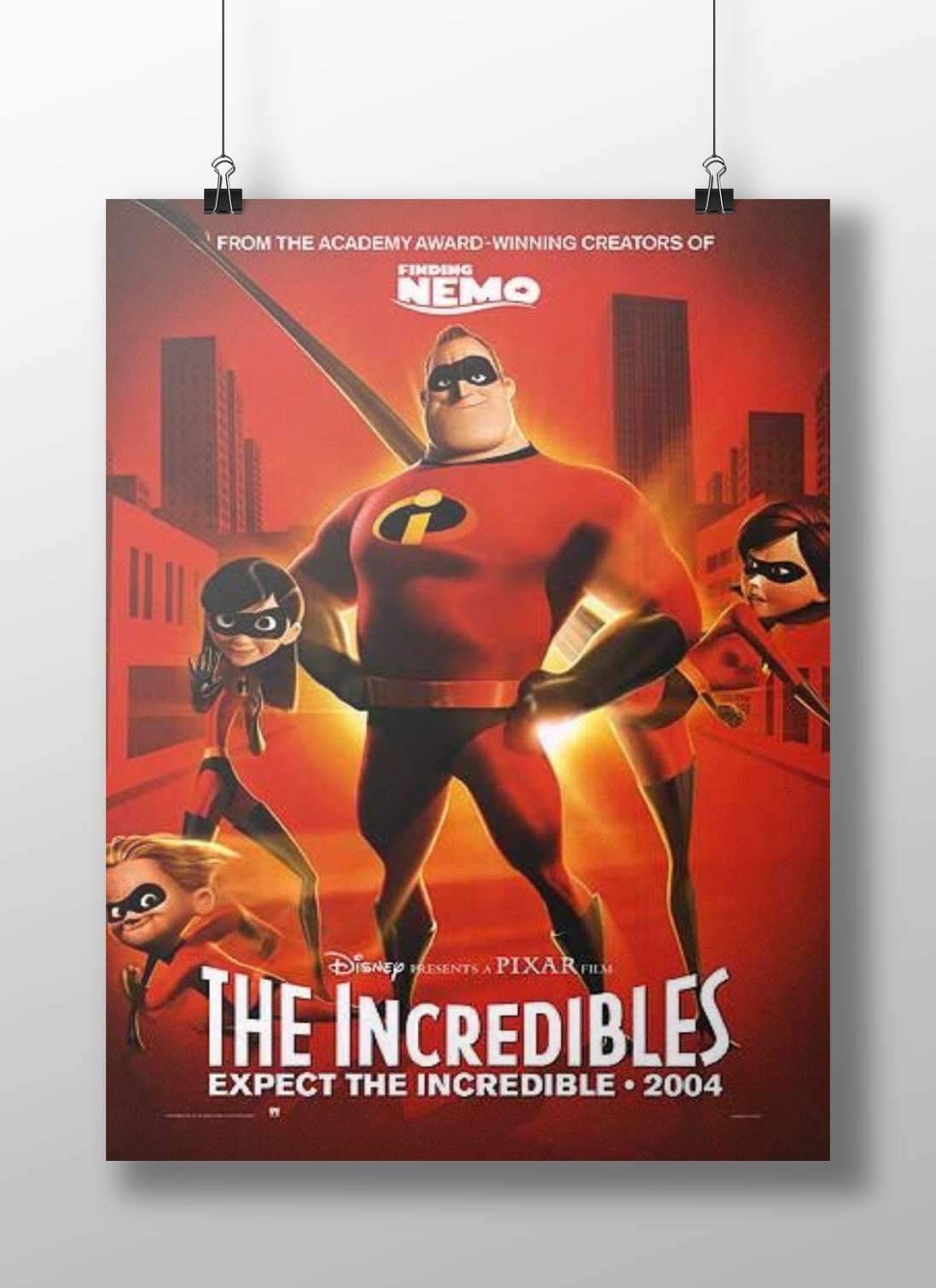 The Incredibles Main Subject: The Incredibles Matte BoizzBoard rigid print — Superhero wall art India | PosterBoizz