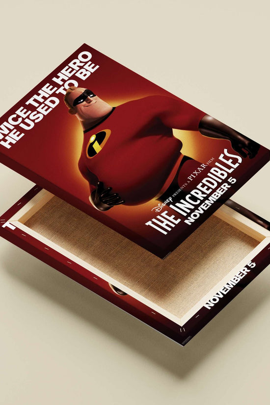 Mr. Incredible from The Incredibles franchise (Disney/Pixar film). Main Subject: Mr. Incredible from The Incredibles