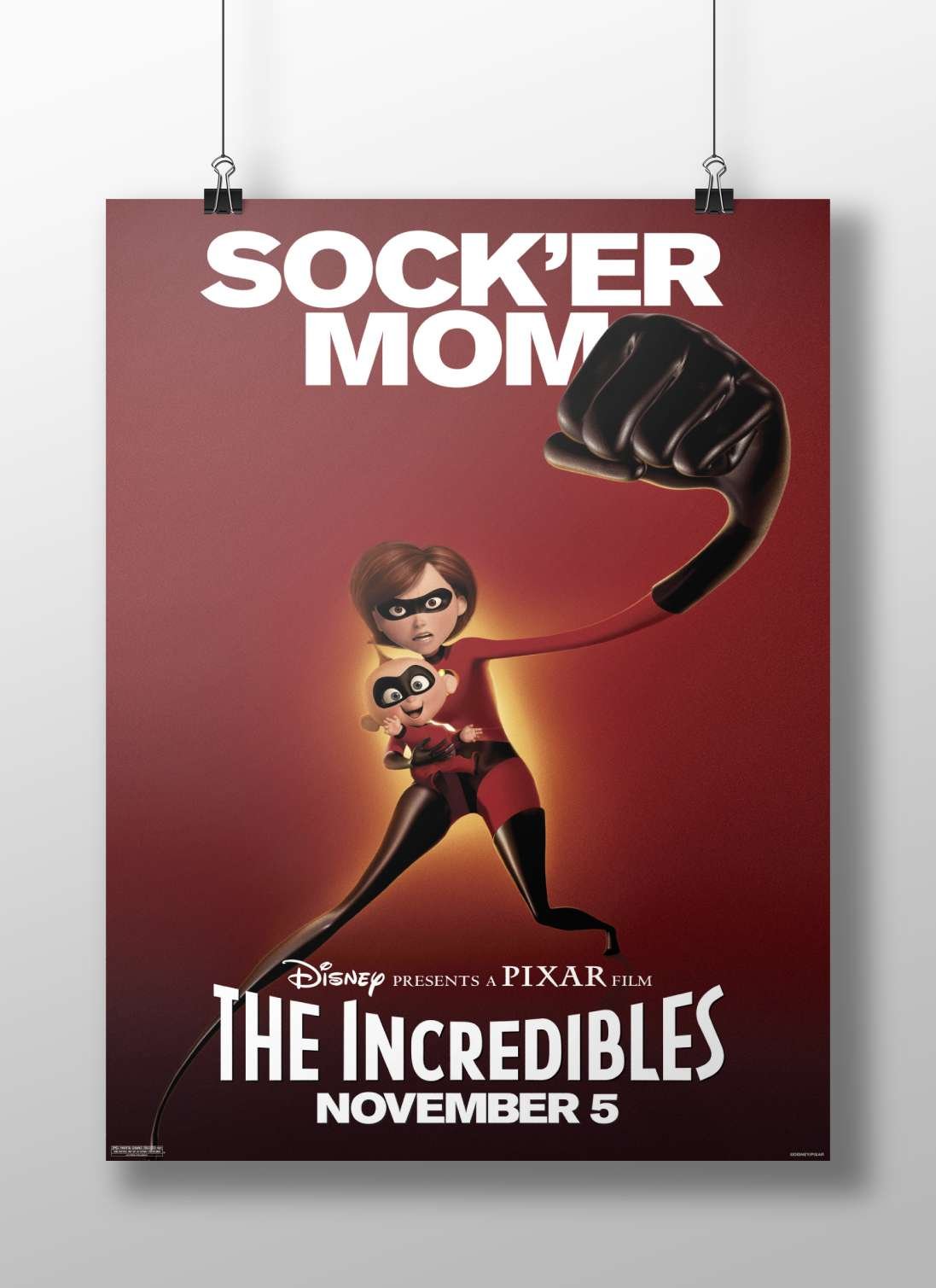 Helen Parr (Elastigirl) and her son from *The Incredibles* (Disney/Pixar franchise) Main Subject: Helen Parr (Elastigirl)