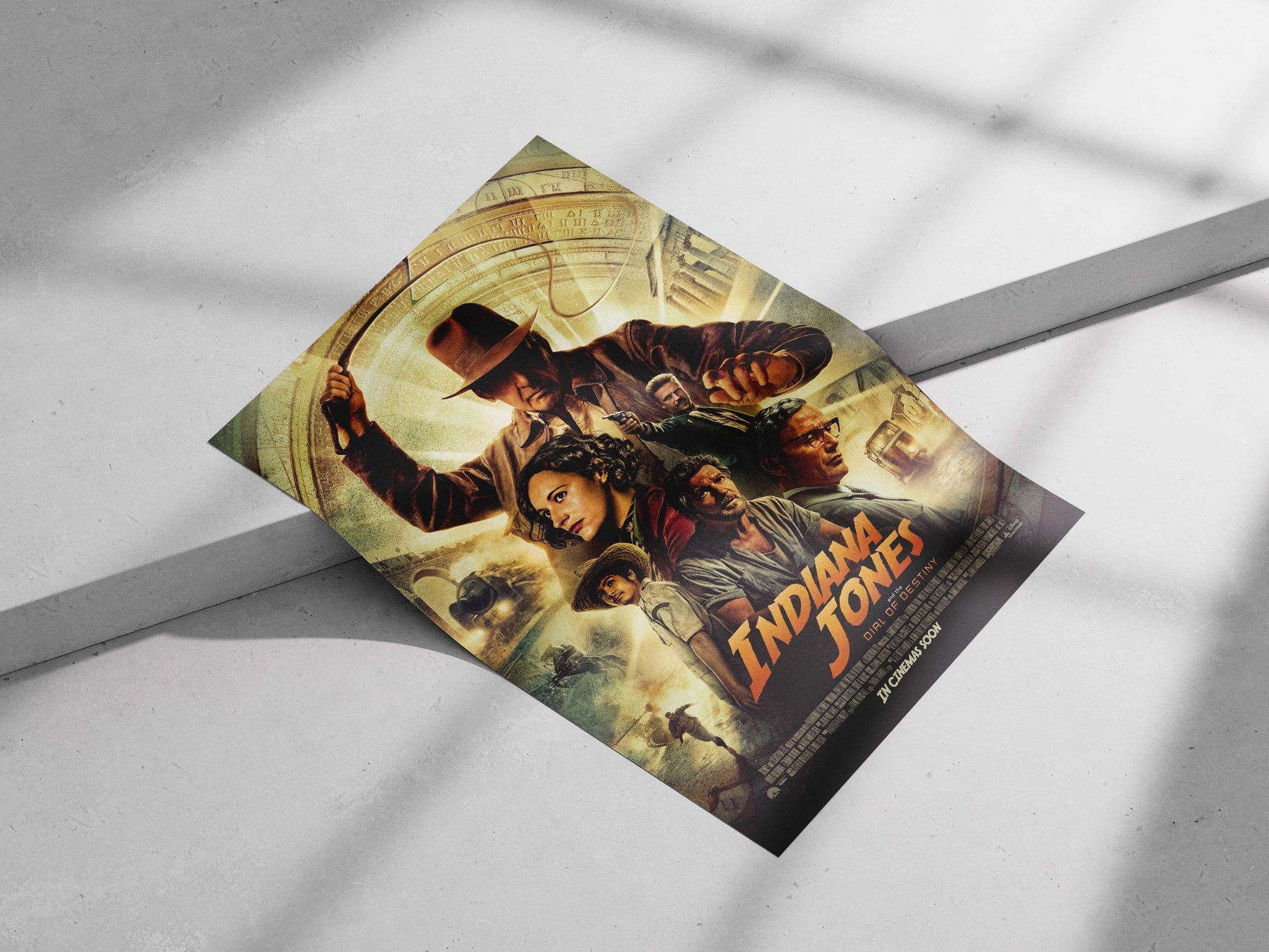 Indiana Jones and the Dial of Destiny Main Subject: Indiana Jones and the Dial of Destiny Matte poster print — Superhero