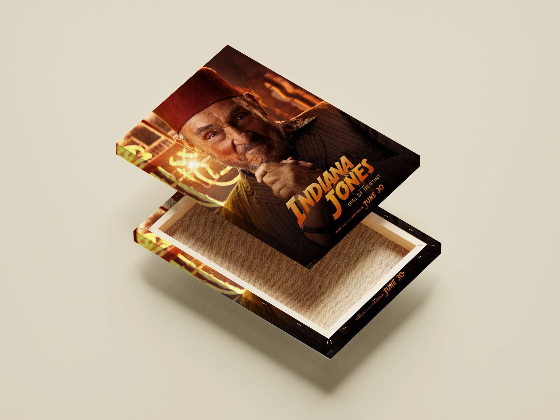 Indiana Jones and the Dial of Destiny Main Subject: Indiana Jones and the Dial of Destiny Canvas wall art — Hollywood wall