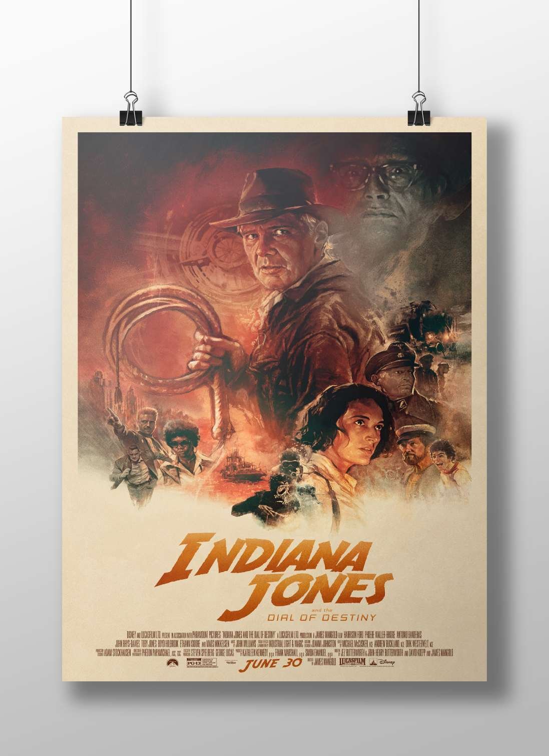 Indiana Jones franchise's "Indiana Jones and the Dial of Destiny" (Harrison Ford as lead) Main Subject: Indiana Jones