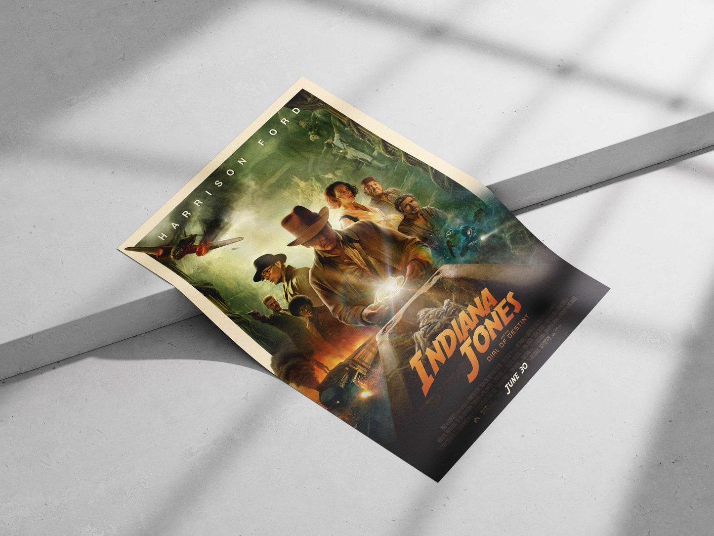 Indiana Jones and the Dial of Destiny Main Subject: Indiana Jones and the Dial of Destiny Matte poster print — Bollywood