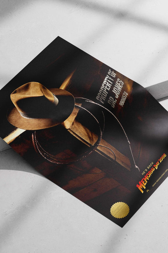 Indiana Jones (franchise, Dr. Jones) Main Subject: Indiana Jones (franchise, Dr. Jones) Matte poster print — Hollywood wall