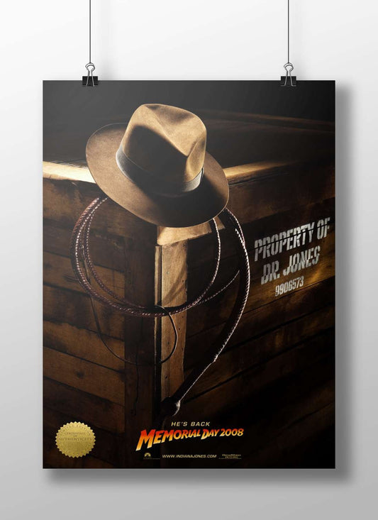 Indiana Jones (franchise, Dr. Jones) Main Subject: Indiana Jones (franchise, Dr. Jones) Matte BoizzBoard rigid print —