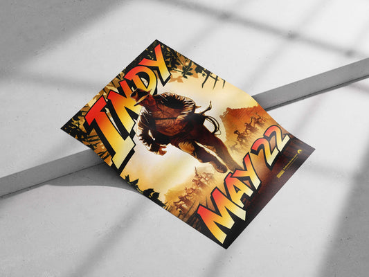 Indiana Jones (from the Indiana Jones franchise) Main Subject: Indiana Jones (from the Indiana Jones franchise) Matte poster