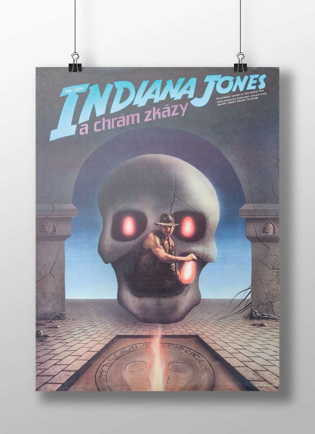 Indiana Jones (from the Indiana Jones franchise, specifically the film "Indiana Jones and the Temple of Doom" as indicated