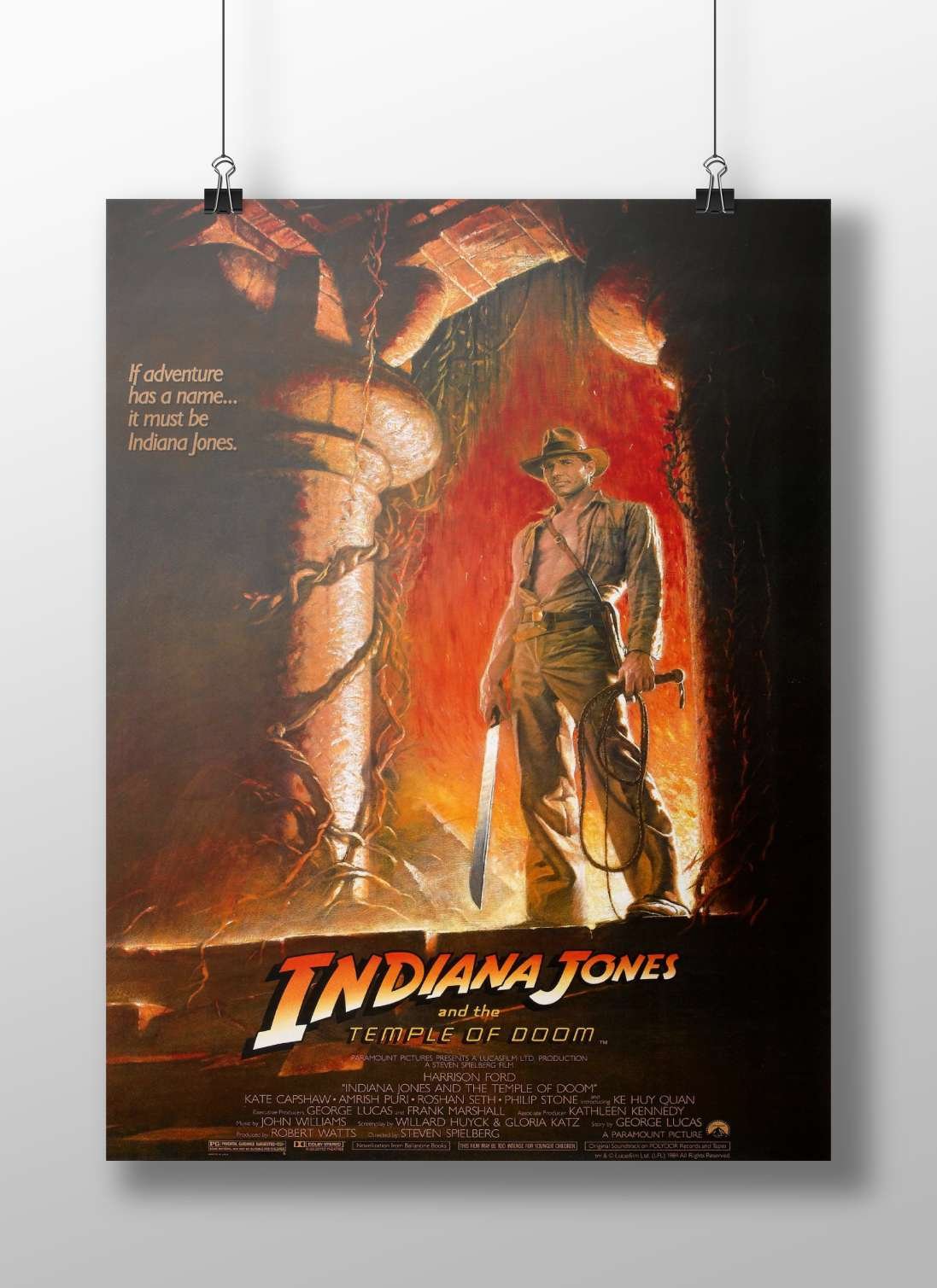 Indiana Jones (franchise) Main Subject: Indiana Jones (franchise) Matte BoizzBoard rigid print — Hollywood wall art India |