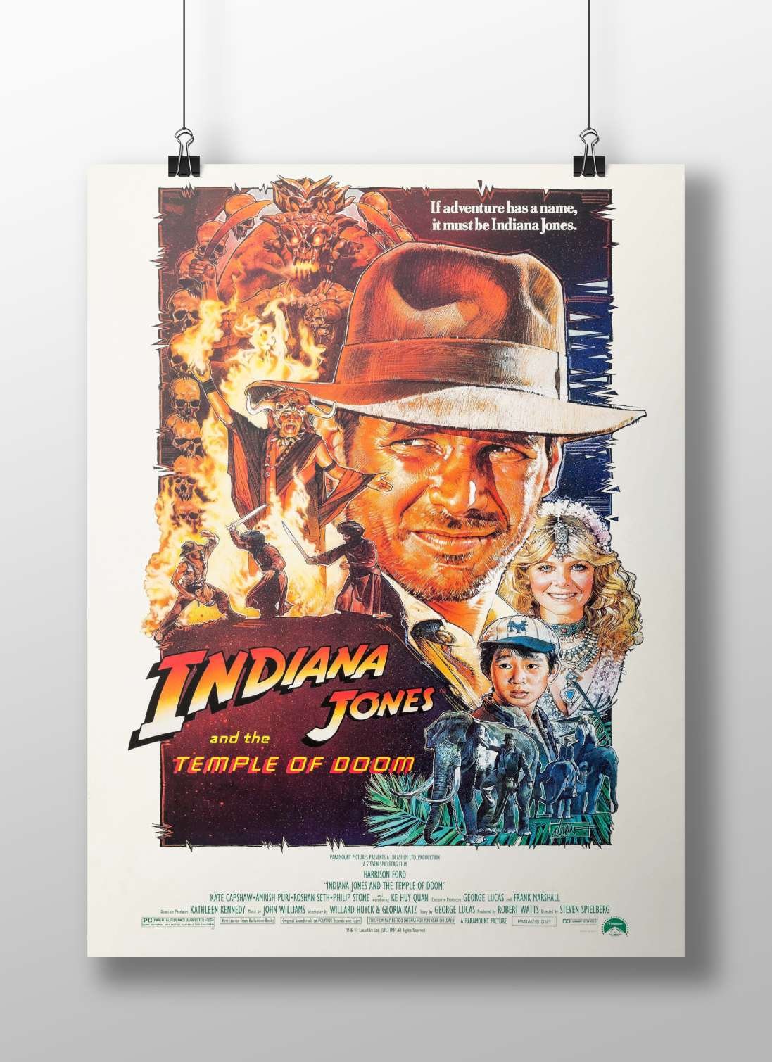 Indiana Jones (franchise) and "Indiana Jones and the Temple of Doom" movie. Main Subject: Indiana Jones (franchise) and
