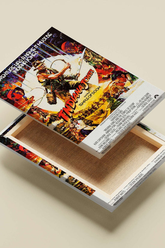 Indiana Jones and the Temple of Doom Main Subject: Indiana Jones and the Temple of Doom Canvas wall art — Hollywood wall art