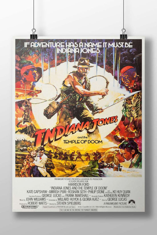 Indiana Jones and the Temple of Doom Main Subject: Indiana Jones and the Temple of Doom Matte BoizzBoard rigid print —