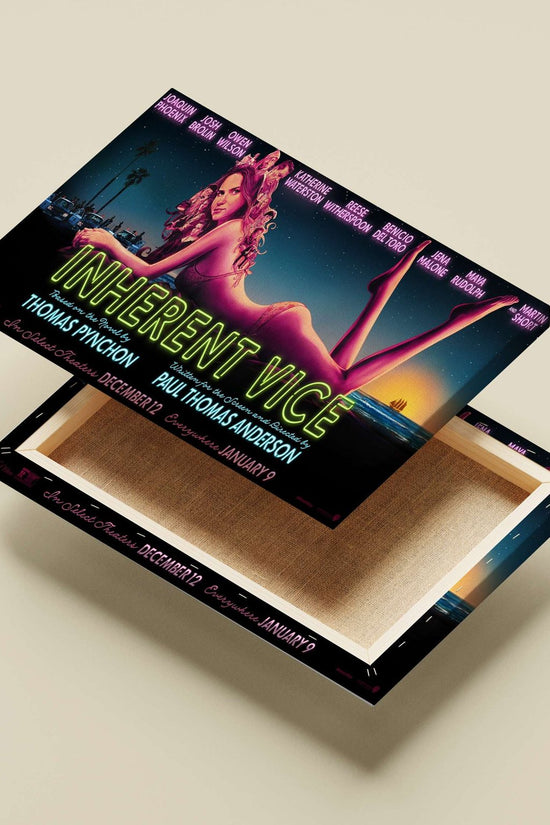 The film "Inherent Vice" based on Thomas Pynchon's novel, directed by Paul Thomas Anderson. Main Subject: The film "Inherent