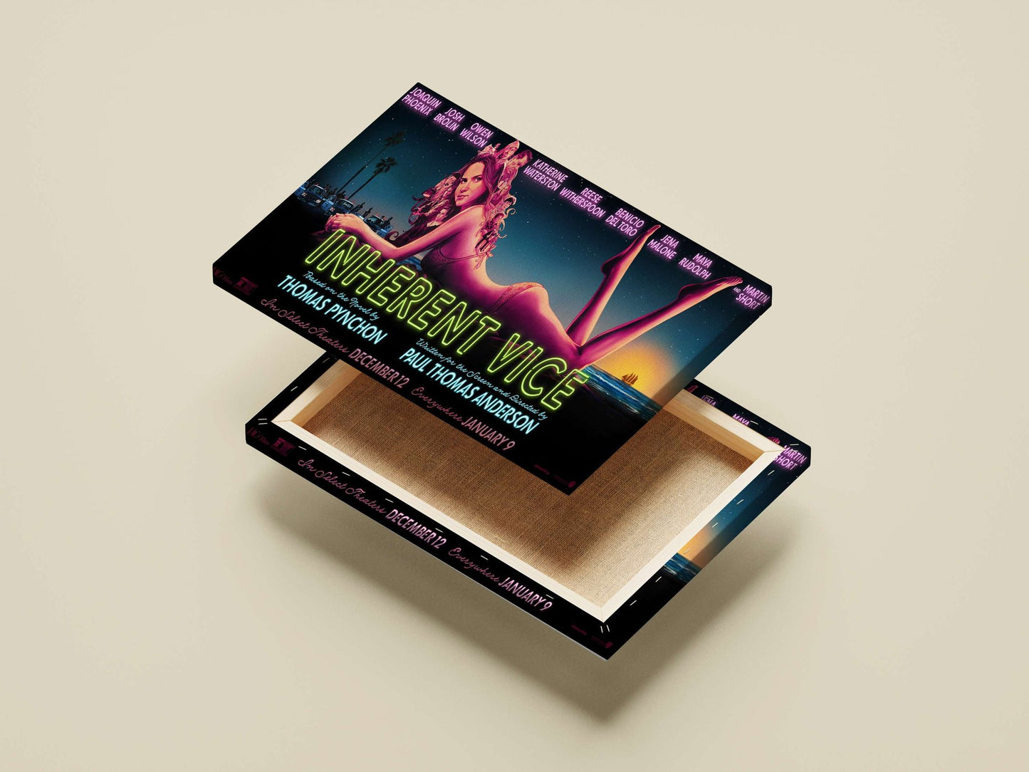The film "Inherent Vice" based on Thomas Pynchon's novel, directed by Paul Thomas Anderson. Main Subject: The film "Inherent