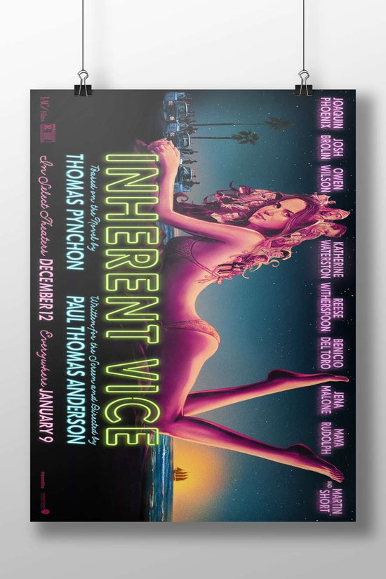 The film "Inherent Vice" based on Thomas Pynchon's novel, directed by Paul Thomas Anderson. Main Subject: The film "Inherent