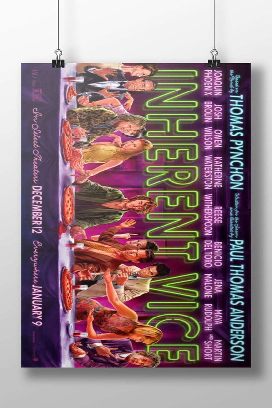 The movie *Inherent Vice* (based on Thomas Pynchon's novel, directed by Paul Thomas Anderson) Main Subject: The movie