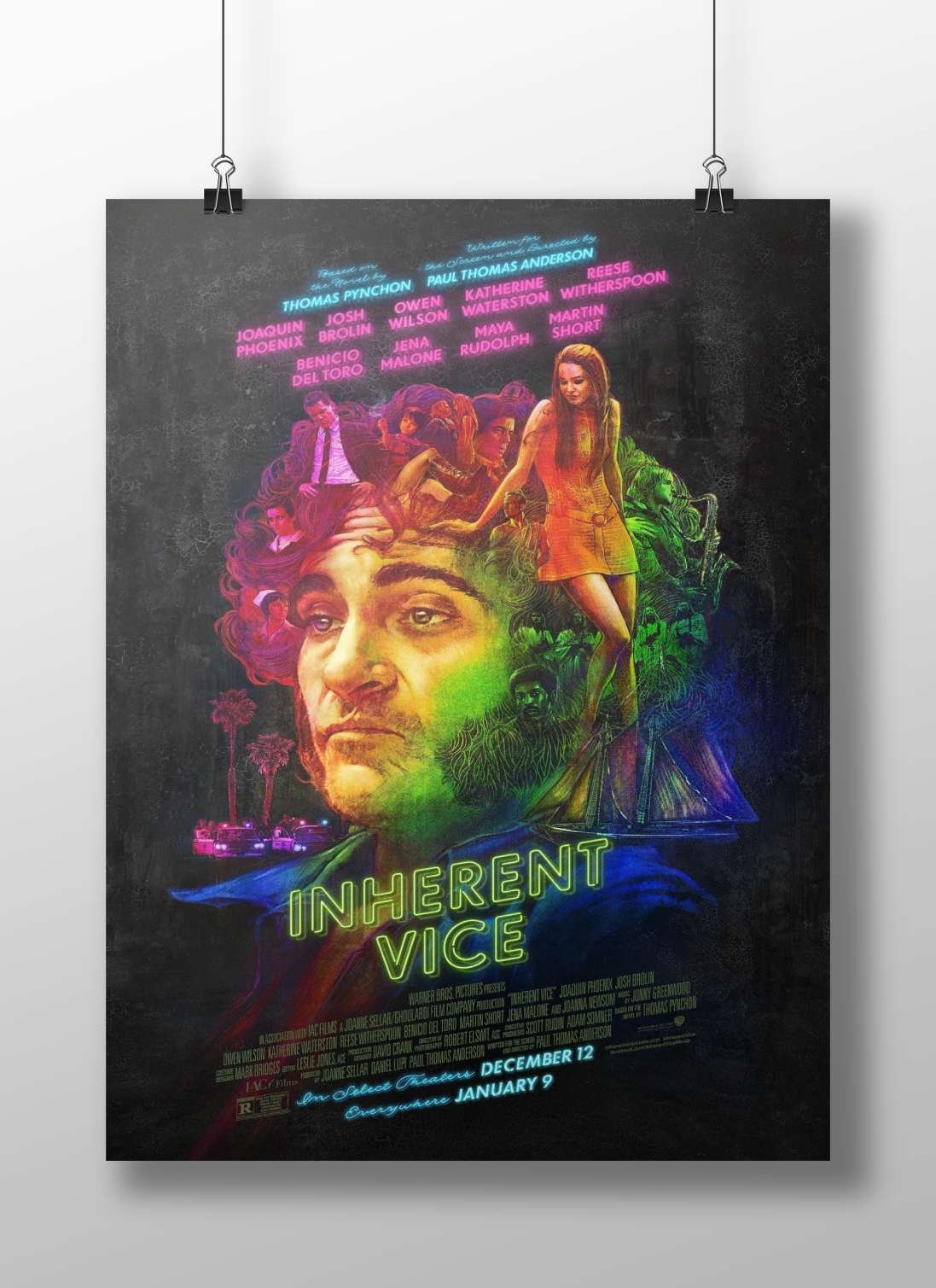 Inherent Vice (the film, based on Thomas Pynchon’s novel and directed by Paul Thomas Anderson) Main Subject: Inherent Vice
