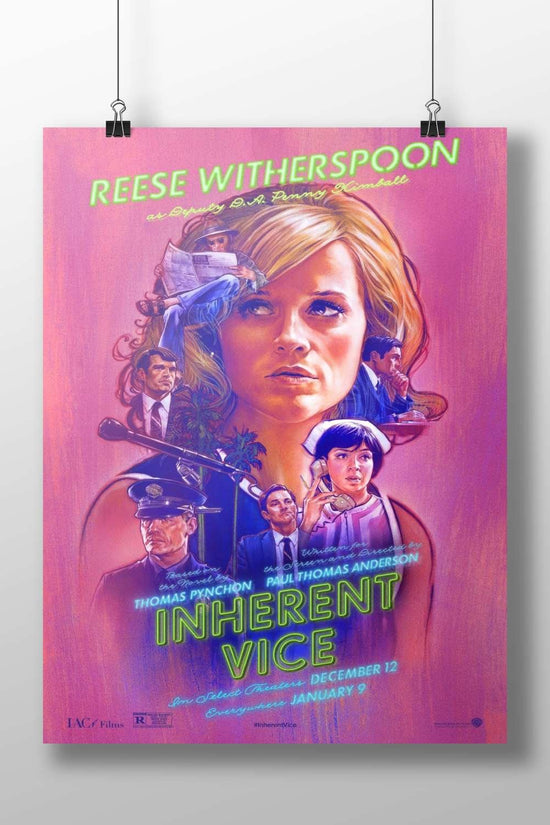 The film "Inherent Vice" (2014) starring Reese Witherspoon as Deputy D.A. Penny Kimball. Main Subject: The film "Inherent