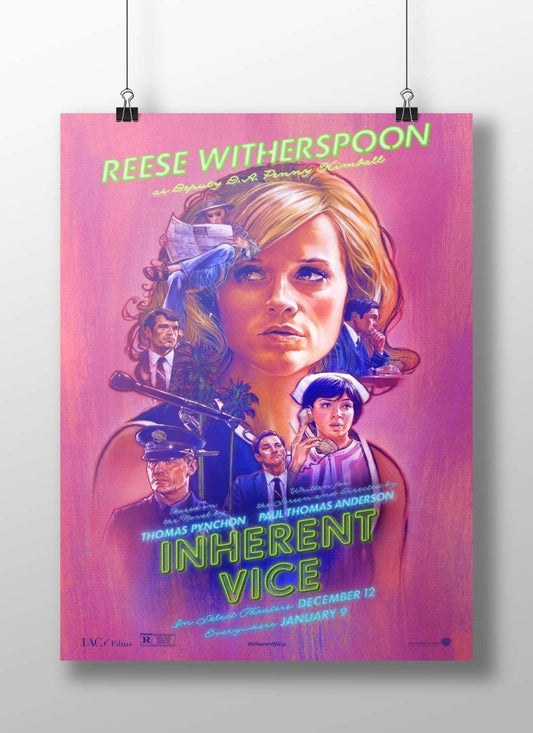 The film "Inherent Vice" (2014) starring Reese Witherspoon as Deputy D.A. Penny Kimball. Main Subject: The film "Inherent