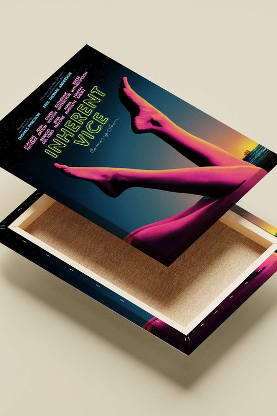 Inherent Vice movie poster by Paul Thomas Anderson (based on Thomas Pynchon's novel) Main Subject: Inherent Vice movie