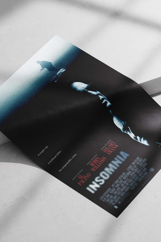 The film "Insomnia" (2002) starring Al Pacino, Robin Williams, and Hilary Swank Main Subject: The film "Insomnia" (2002)