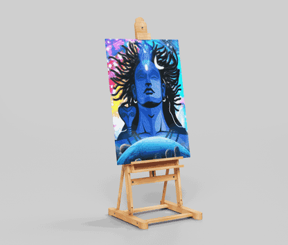 Lord Shiva Meditation Poster – Spiritual Wall Art for Yoga & Home Decor
