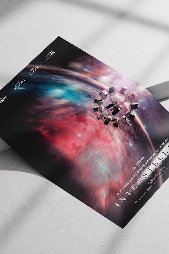 The film Interstellar (2014), starring Matthew McConaughey, Anne Hathaway, Jessica Chastain, and Michael Caine. Main