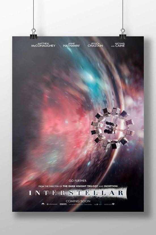 The film Interstellar (2014), starring Matthew McConaughey, Anne Hathaway, Jessica Chastain, and Michael Caine. Main