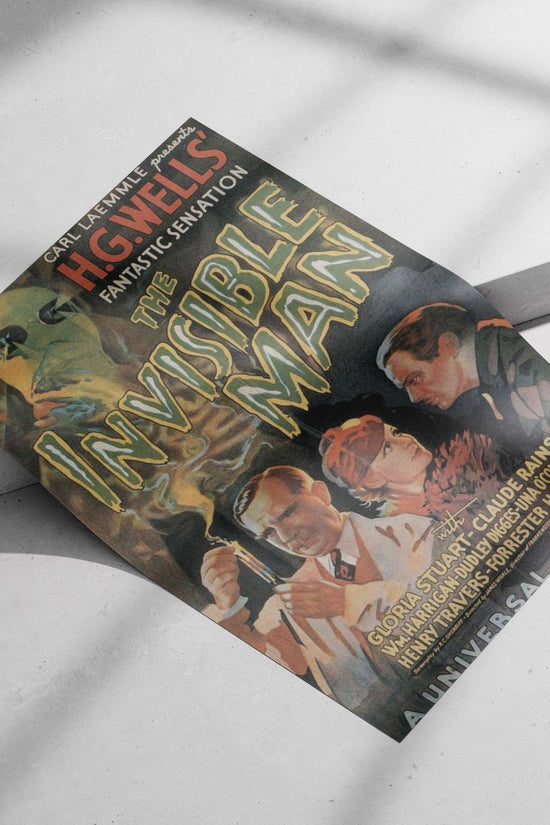 The Invisible Man (1933 film) Main Subject: The Invisible Man (1933 film) Matte poster print — Bollywood wall art India |