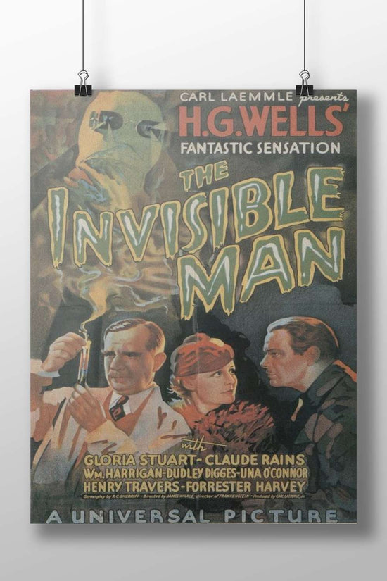The Invisible Man (1933 film) Main Subject: The Invisible Man (1933 film) Matte BoizzBoard rigid print — Bollywood wall art