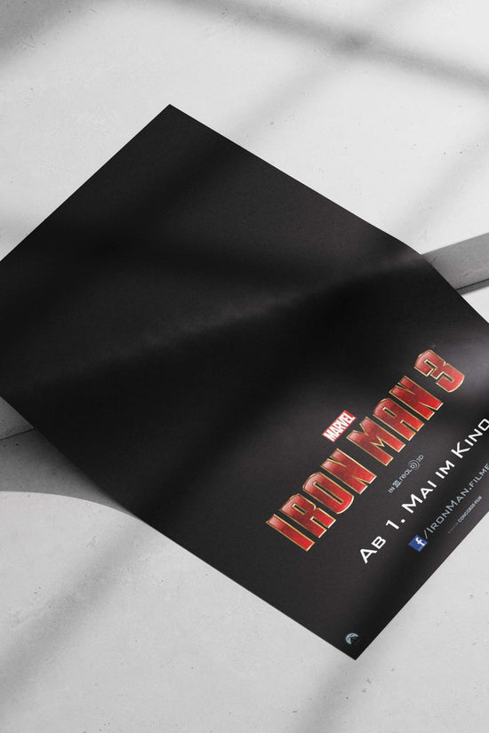 Iron Man 3 (Marvel Cinematic Universe film) Main Subject: Iron Man 3 (Marvel Cinematic Universe film) Matte poster print —