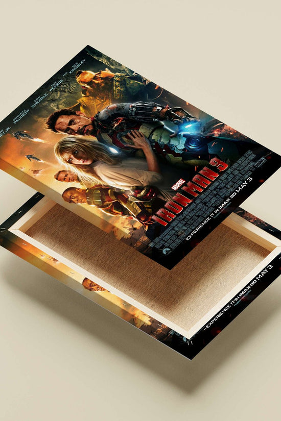 The cast of Marvel's Iron Man 3 (Robert Downey Jr., Gwyneth Paltrow, Don Cheadle, Guy Pearce, Ben Kingsley) Main Subject: