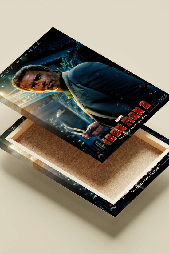 Guy Pearce as a character from Marvel's Iron Man 3 Main Subject: Guy Pearce as a character from Marvel's Iron Man 3 Canvas