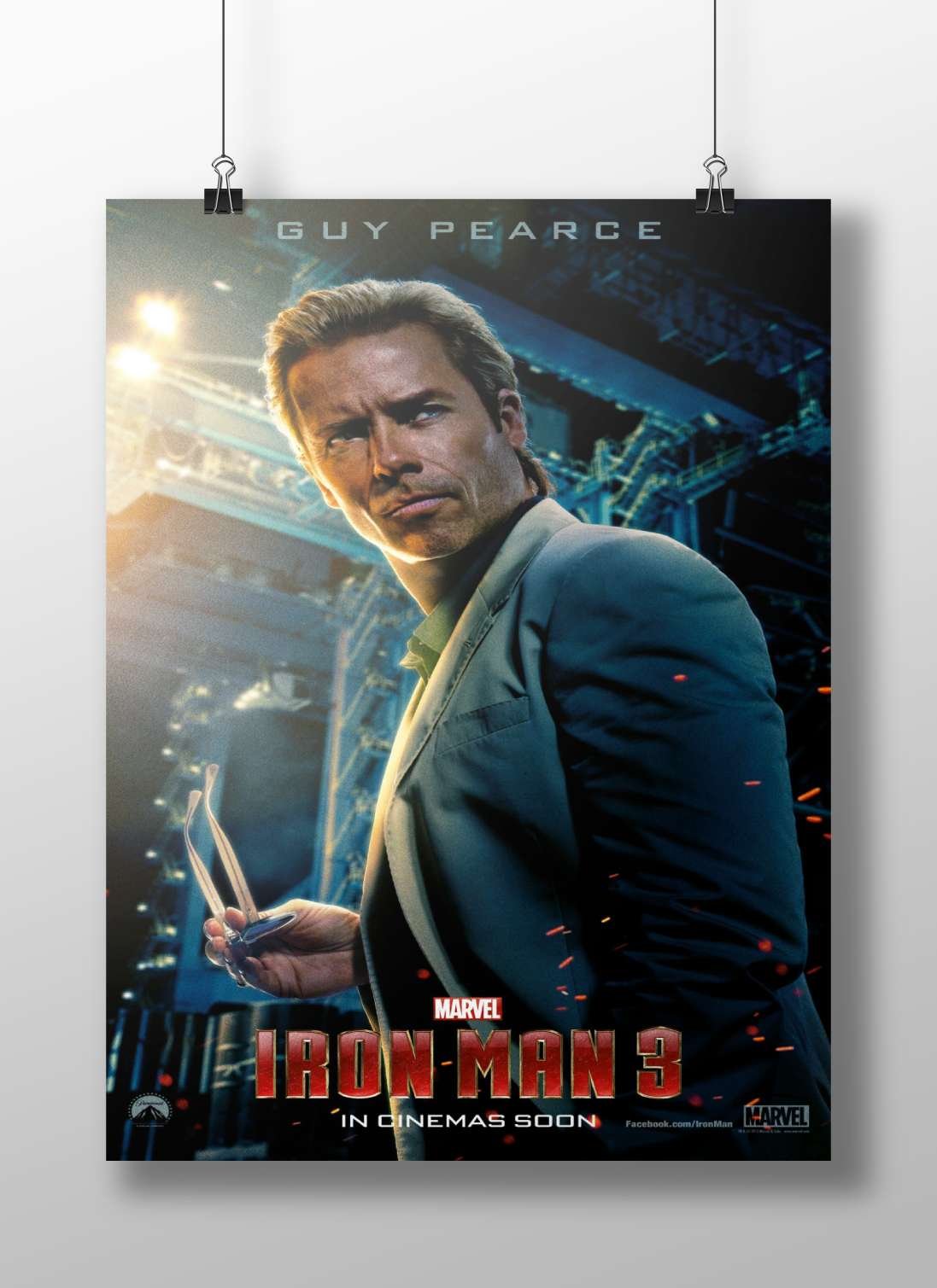 Guy Pearce as a character from Marvel's Iron Man 3 Main Subject: Guy Pearce as a character from Marvel's Iron Man 3 Matte