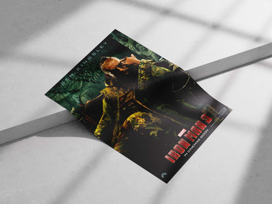 The Mandarin (Ben Kingsley as The Mandarin) from Marvel's Iron Man 3 franchise. Main Subject: The Mandarin (Ben Kingsley as