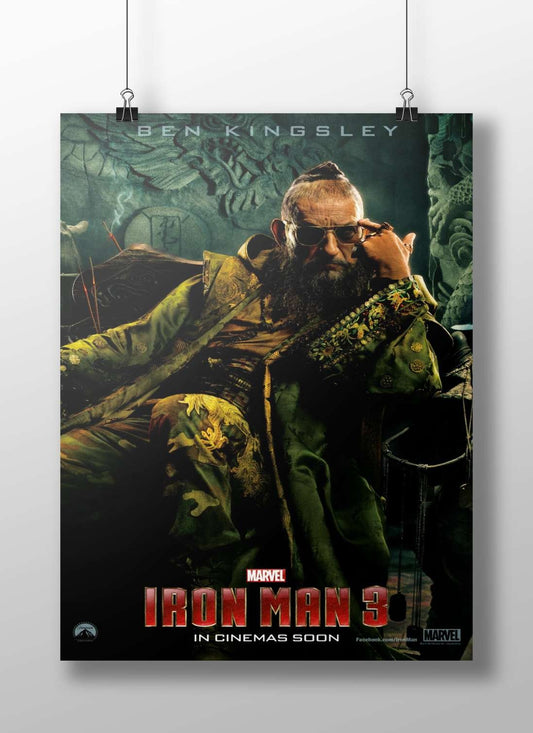 The Mandarin (Ben Kingsley as The Mandarin) from Marvel's Iron Man 3 franchise. Main Subject: The Mandarin (Ben Kingsley as