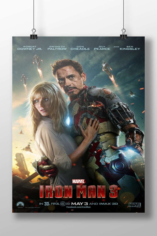 Robert Downey Jr. (as Tony Stark/Iron Man) and Gwyneth Paltrow (as Pepper Potts) from Marvel's Iron Man 3 franchise. Main