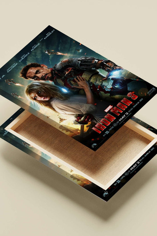 Robert Downey Jr. (as Tony Stark/Iron Man) and Gwyneth Paltrow (as Pepper Potts) from Marvel's Iron Man 3 franchise. Main