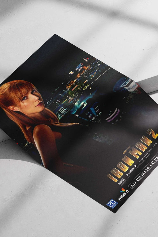 Pepper Potts from Marvel's Iron Man 2 Main Subject: Pepper Potts from Marvel's Iron Man 2 Matte poster print — Superhero