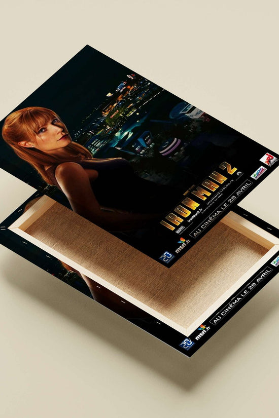 Pepper Potts from Marvel's Iron Man 2 Main Subject: Pepper Potts from Marvel's Iron Man 2 Canvas wall art — Superhero wall