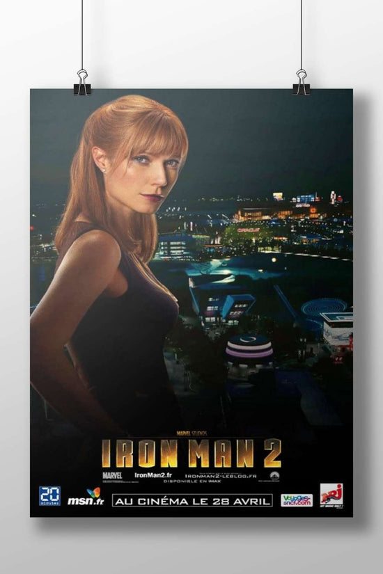 Pepper Potts from Marvel's Iron Man 2 Main Subject: Pepper Potts from Marvel's Iron Man 2 Matte BoizzBoard rigid print —