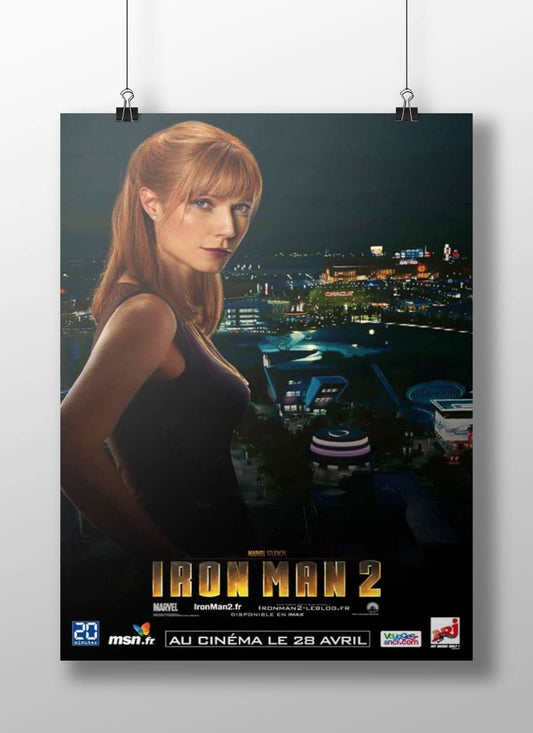 Pepper Potts from Marvel's Iron Man 2 Main Subject: Pepper Potts from Marvel's Iron Man 2 Matte BoizzBoard rigid print —