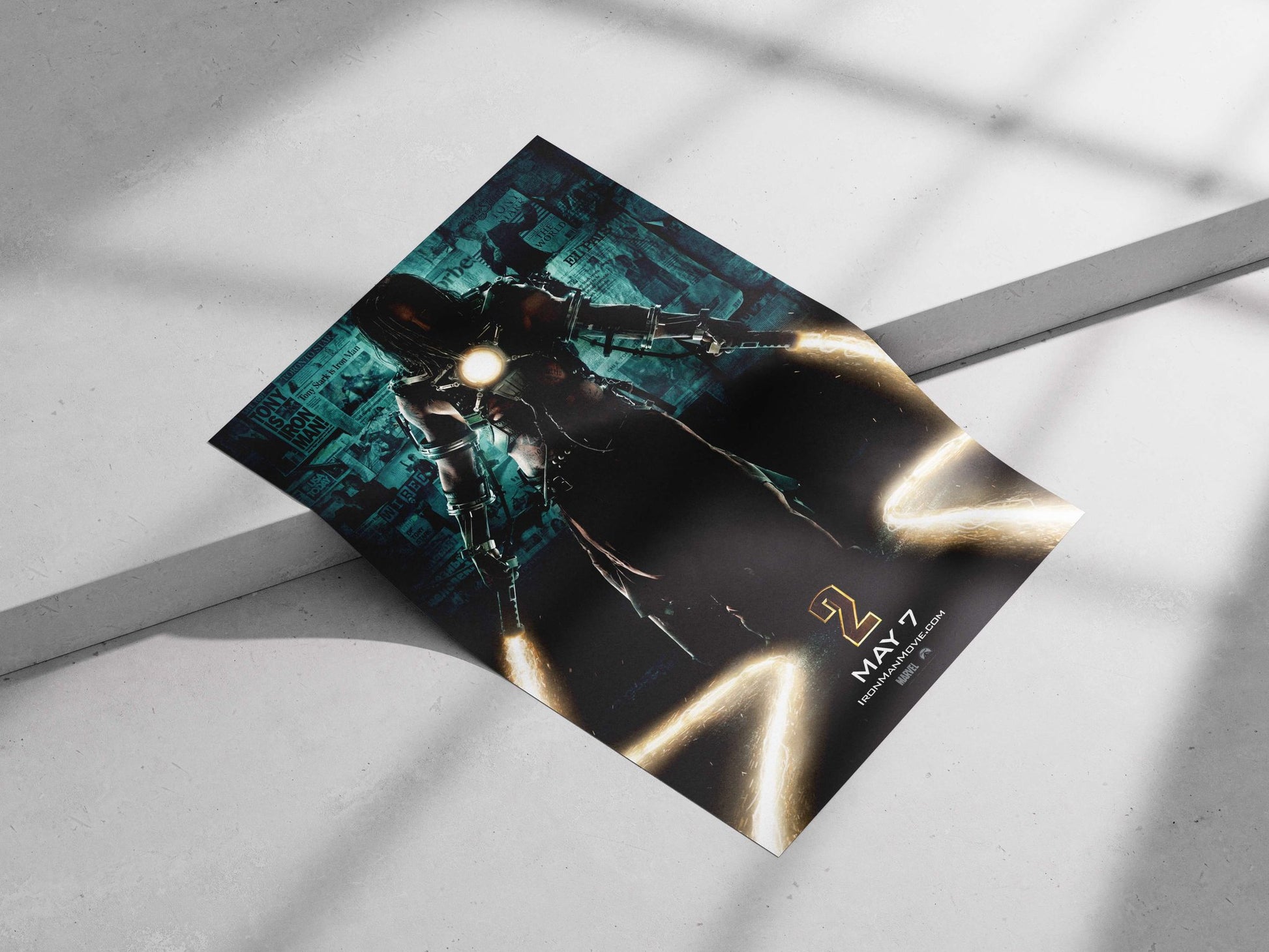 James Rhodes as War Machine (Iron Man 2) Main Subject: James Rhodes as War Machine (Iron Man 2) Matte poster print —