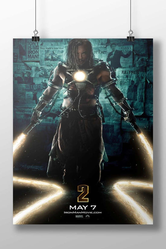 James Rhodes as War Machine (Iron Man 2) Main Subject: James Rhodes as War Machine (Iron Man 2) Matte BoizzBoard rigid print