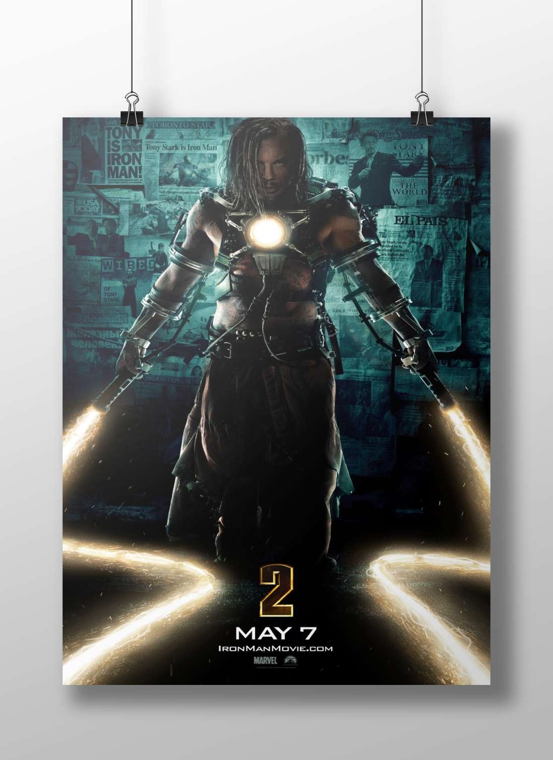 James Rhodes as War Machine (Iron Man 2) Main Subject: James Rhodes as War Machine (Iron Man 2) Matte BoizzBoard rigid print