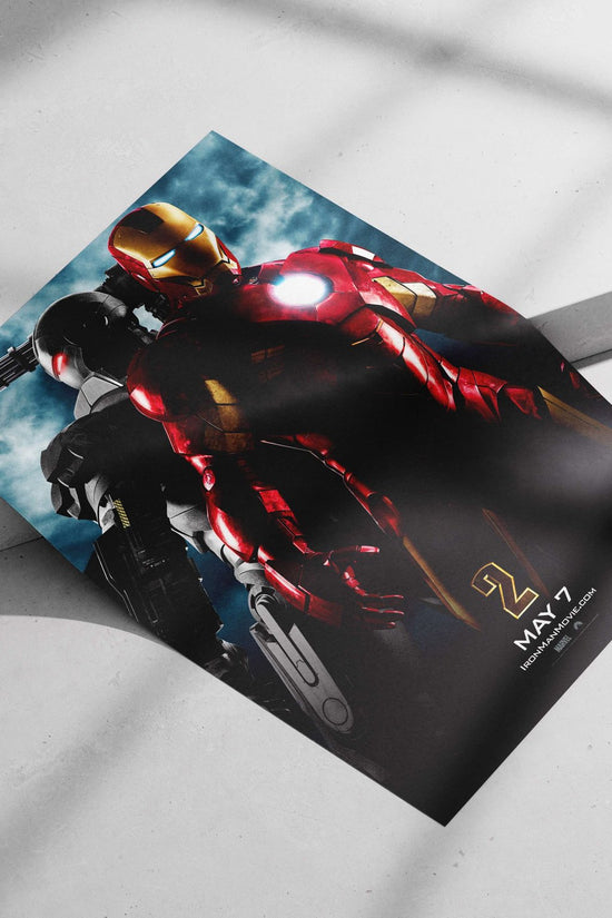 Iron Man (Mark 42 armor) and War Machine (Mark VII armor) from Marvel Cinematic Universe Main Subject: Iron Man (Mark 42