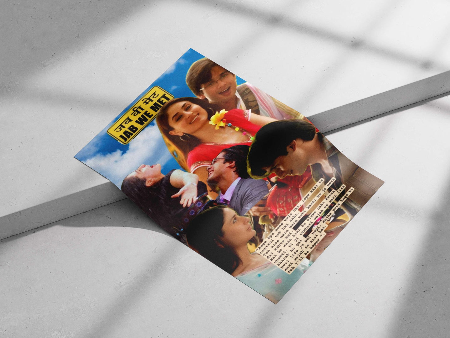 The Bollywood film "Jab We Met" (2007) Jab We Met - Romantic Icon Poster
