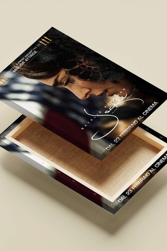 The film "Jackie" starring Natalie Portman. Main Subject: The film "Jackie" starring Natalie Portman. Canvas wall art —