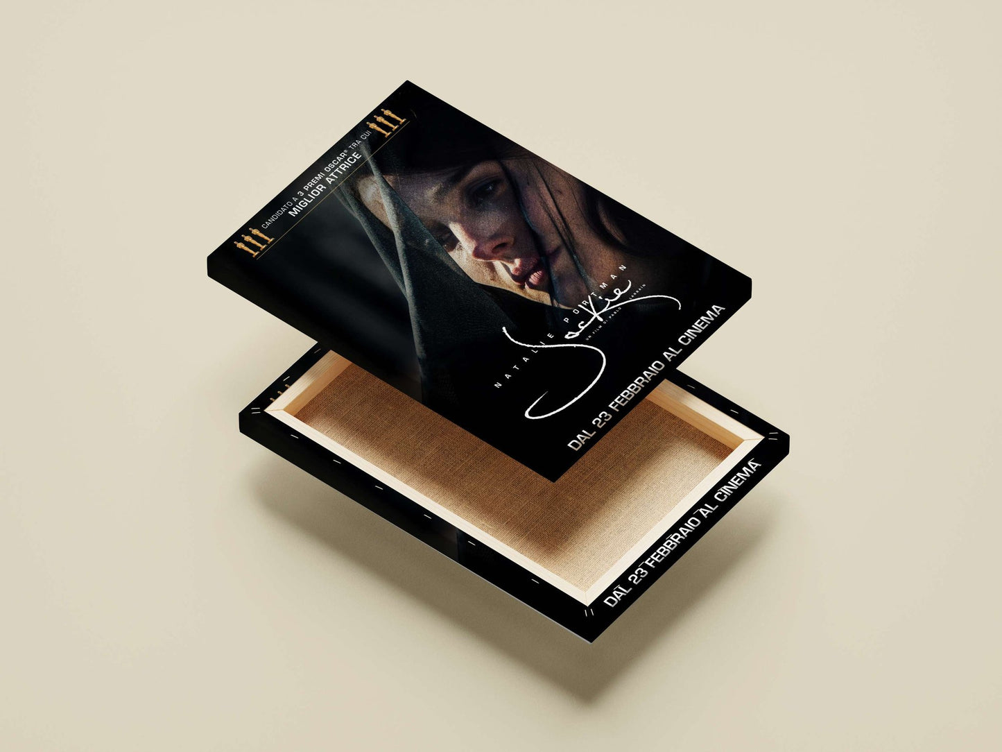Jackie (2016 film) starring Natalie Portman Main Subject: Jackie (2016 film) starring Natalie Portman Canvas wall art —