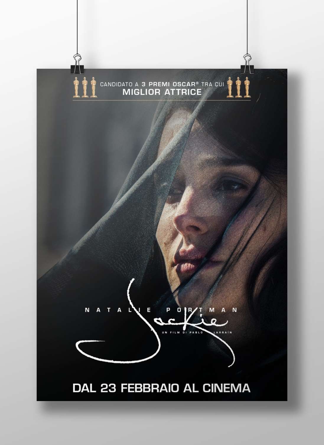 Jackie (2016 film) starring Natalie Portman Main Subject: Jackie (2016 film) starring Natalie Portman Matte BoizzBoard rigid