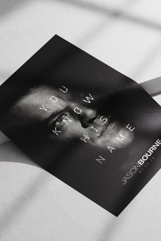 Jason Bourne Main Subject: Jason Bourne Matte poster print — Hollywood wall art India | PosterBoizz